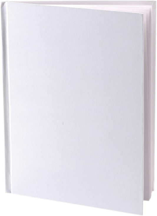 Ashley Productions ASH10700 Hardcover Blank Book, 6" Wide, 8" Length, White