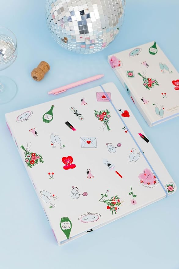 Kate Spade New York Wedding Planning Book and Organizer, Wedding Binder with Pages for To-Do Lists, Notes, Budgeting, Invitations, Wedding Cake Toss