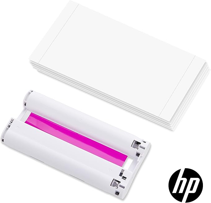 HP Sprocket Studio Plus 4x6 WiFi Printer Print from Your iOS & Android Device - Starter Bundle: Includes 108 Sheets and 2 Cartridges, Sticker Frames, Photo Album