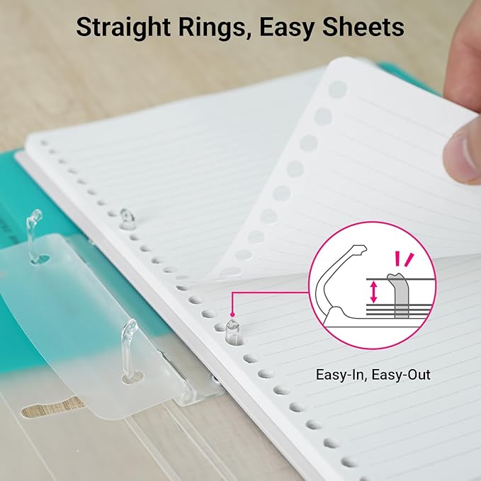 KOKUYO 5 Subject Spiral Notebook Journal, Campus 110 Sheets B5 Refillable Notebook with Dividers Tabs, 6mm Dot Lined Binder Notebook for Work School Note Taking. 9" x 10.5", Pink, Japan Import