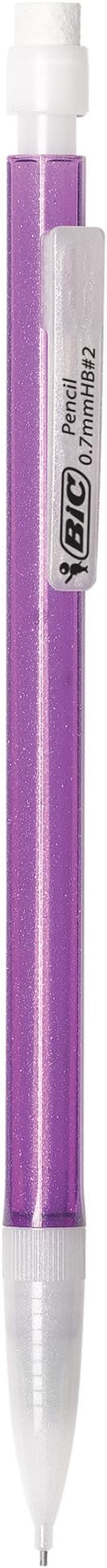 BIC Xtra-Sparkle Mechanical Pencil, Medium Point (0.7mm), Fun Design With Colorful Barrel, 48-Count