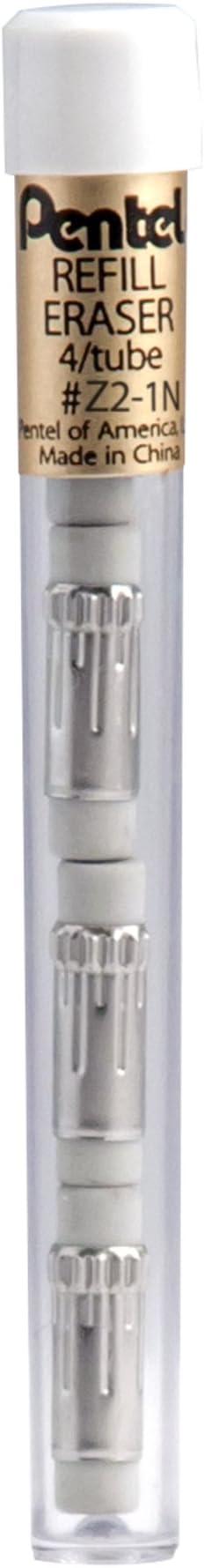 Pentel 399683 Refill Erasers White 12/Pack (Z2-1N),Tube