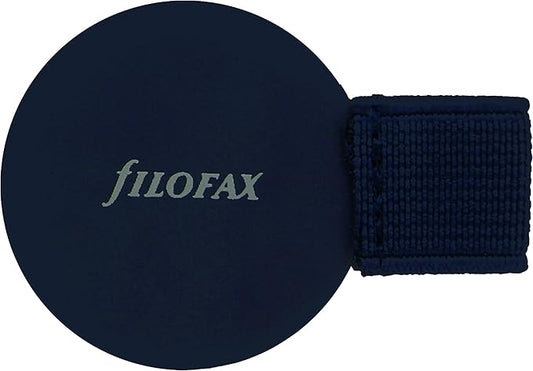 Filofax Refillable Notebook Accessory, Elastic Pen Loop, Self-Adhesive, Charcoal (B132782)