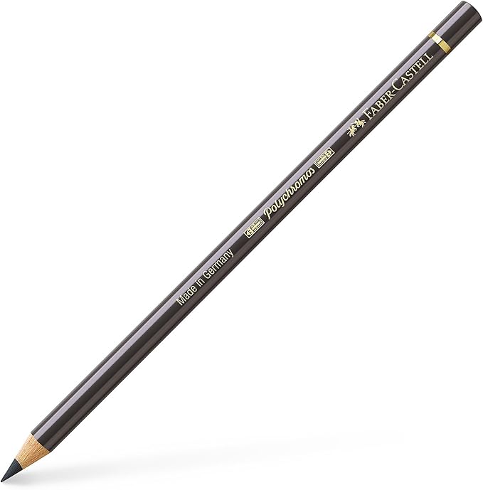 Faber Castel Polychromos Colored Pencils, 175, Dark Sepia, 6 Count