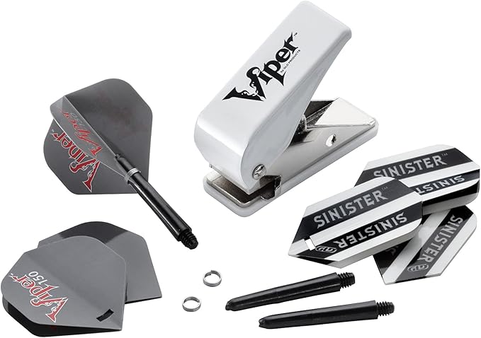 Viper by GLD Products Dart Accessory: Flight Hole Punch Tool (Steel and Soft Tip Darts), White (37-0103)