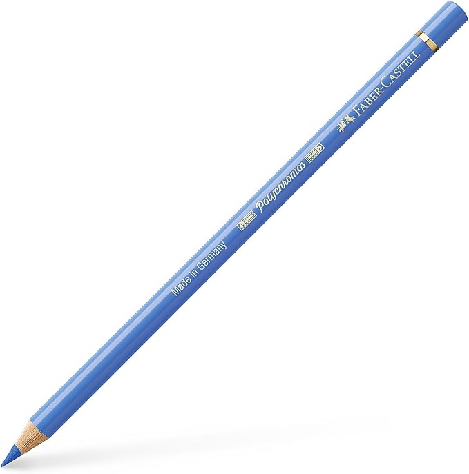 Faber Castel Polychromos Colored Pencils, 140, Light Ultramarine, 6 Count