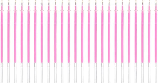 PATIKIL 0.5mm Gel Pens Refills, 24 Pack Glitter Gel Pens Sparkle Metallic Ink Fine Point Colored Refill Set for Adults Coloring Books Journaling Scrapbooking Art Drawing, Orange-Red
