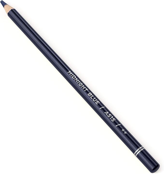 ARTEZA Colored Pencils, Pack of 3, A515 Midnight Blue, Soft Wax-Based Cores, Ideal for Drawing, Sketching, Shading & Coloring