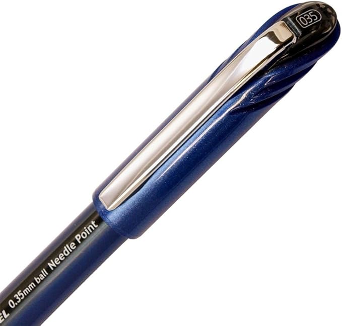 Pentel Energel Euro Ballpoint Pen, 0.35mm Needle Tip, Black Ink (BLN23-A)