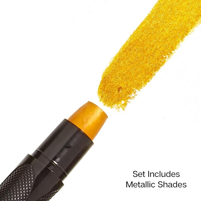 KINGART GEL STICK Set, Artist Pigment Crayons, 48 Unique Colors, Water Soluble, Creamy, and Odorless, Use on Paper, Wood, Canvas and more