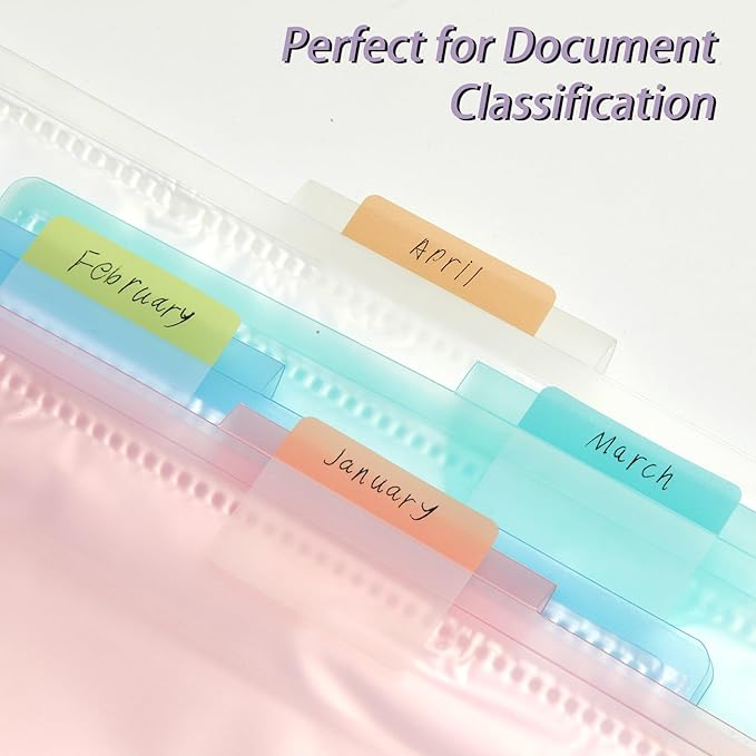 Sticky Index Tabs Book Page - 500Pcs 2 Inch Writable Colored Pages Markers, Repositionable File Tab Flags Labels Self Adhesive Reading Divider Sticker for Books, Binders, Notebook and File Folders