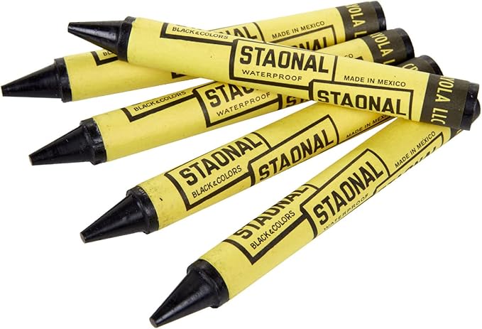 Crayola Bulk Extra Large Marking Crayons, Black, 8 Count (52-0002-2-051)