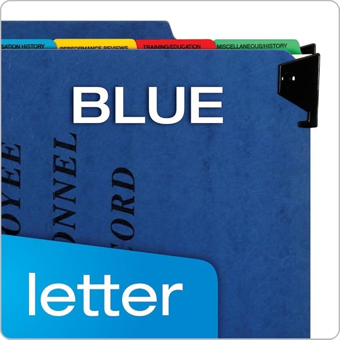 Pendaflex Employee/Personnel Folders, Blue (SER-2-BL)