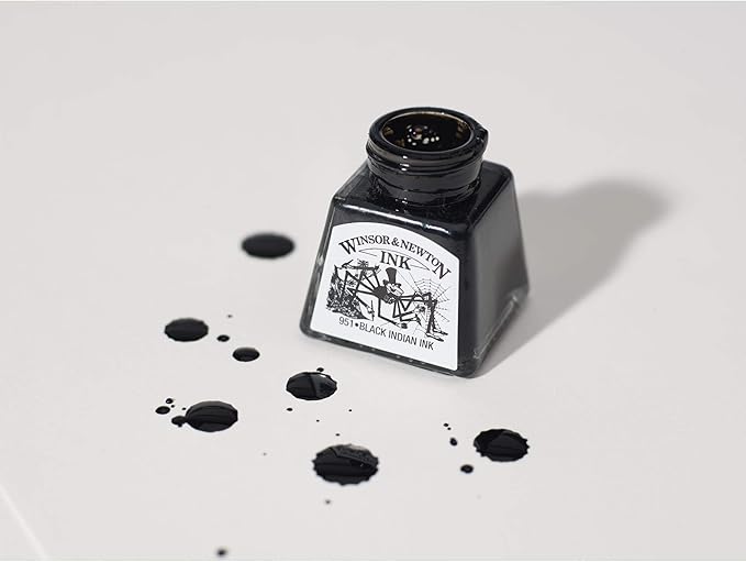 Winsor & Newton Drawing Ink, 14ml Bottle, Burnt Sienna