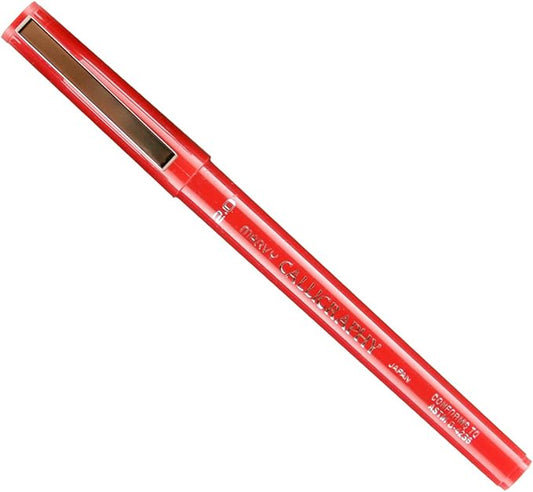 Uchida of America 6000F-C-2 Calligraphy Marker, 2.0mm, Red