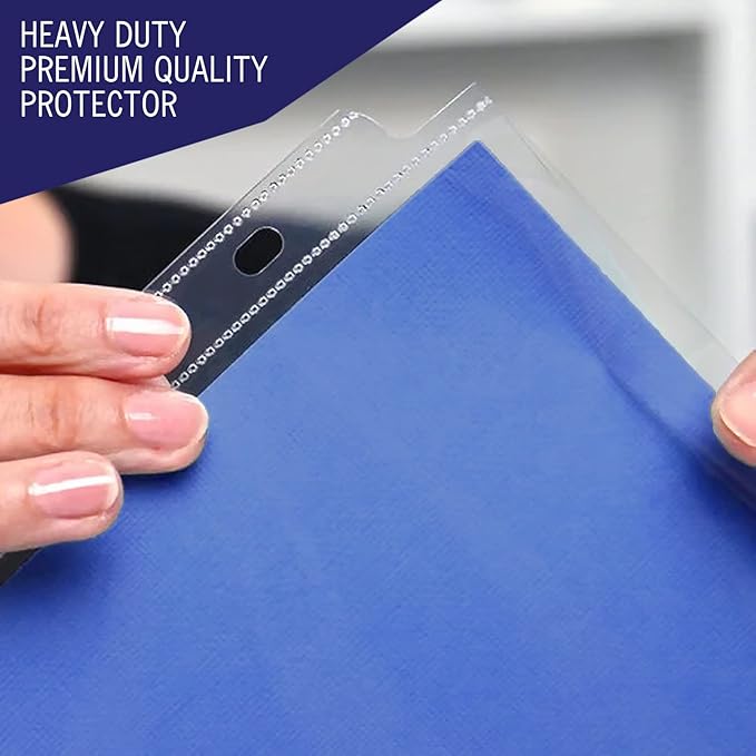 Heavy Duty Sheet Protectors for 3 Ring Binder, 100 Count Clear Page Protectors, Top Loading Plastic Sleeves 8.5 x 11 inch