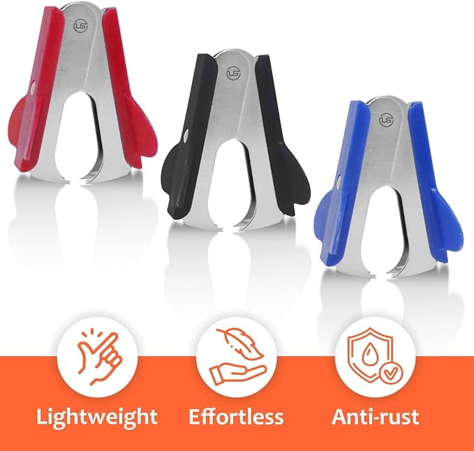 Staple Remover 6 Pack Staple Puller Pinch Jaw Style Staple Remover Tool, Stapler Removers