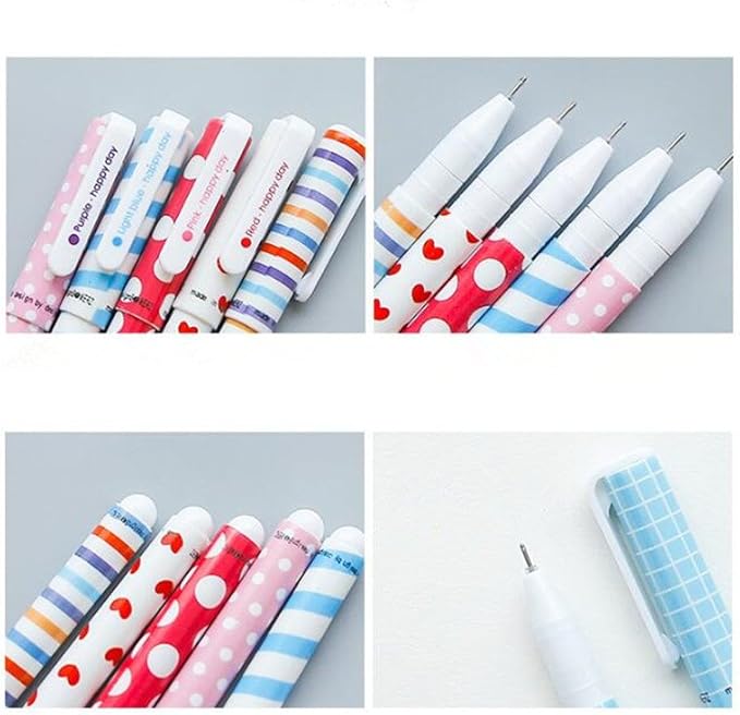 Cute Colorful Gel Ink Pens Roller Ball Fine Point 10 Pcs (0.5 mm)