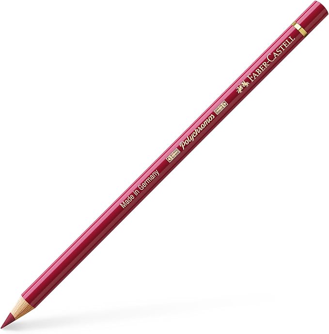 Faber Castel Polychromos Colored Pencils, 225, Dark Red, 6 Count