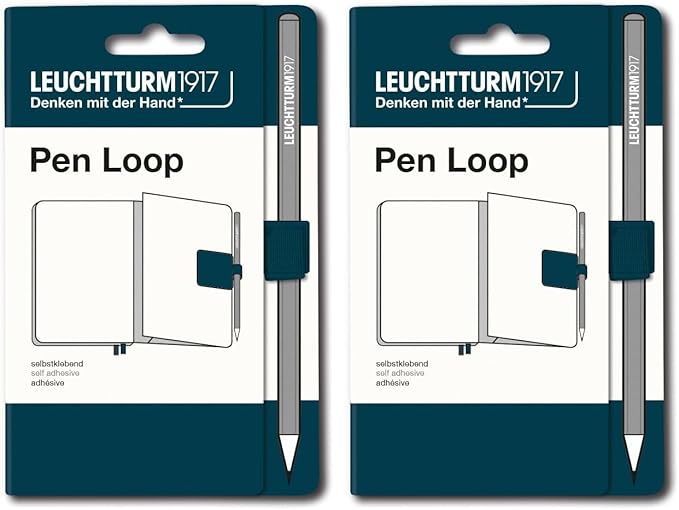 LEUCHTTURM1917 Deep Sea blue, Pen Loop (Pack of 2)