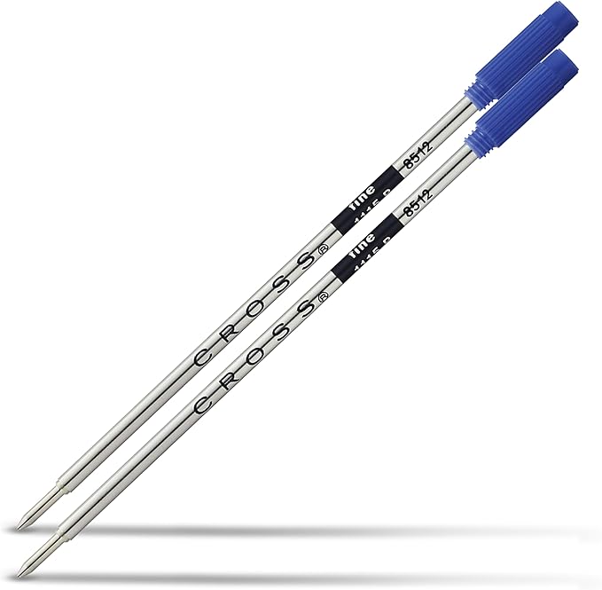 Cross Universal Ballpoint Pen Refill, Fine Point, Blue, 2-Pack (8512-2)