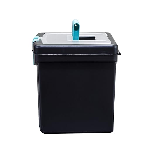 Storex File Storage Box with XL Storage Lid, 10-7/8 x 13-1/4 x 11 Inches, Black/Teal