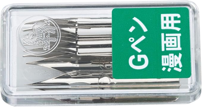 Zebra Pen, Chrome G Nib, Comic Pen Nibs for Manga, Calligraphy, and Illustration, Durable Steel Nibs Create, Designed to be Used with a Nib Holder and Dipped in Ink, 10-Pack (80100)