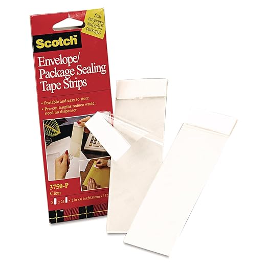 3M Tape Sheets 3750P, Clear, 2 in. x 6 in., 2 pads