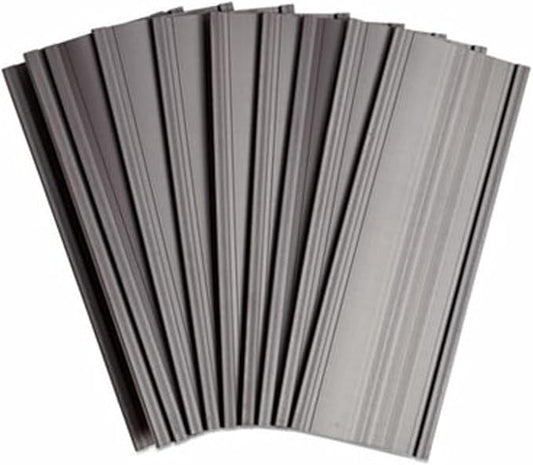 U Brands Magnetic Label Holders, 6" x 2", Black, 10-Pack, Reusable Magnetic Card Holders for Shelving, Warehouse Racks, File Cabinets, and Metal Surfaces