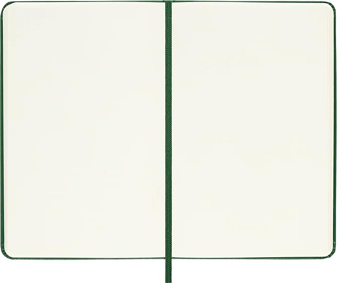 Moleskine Notebook, Pocket, Plain, Myrtle Green, Hard Cover (3.5 x 5.5)