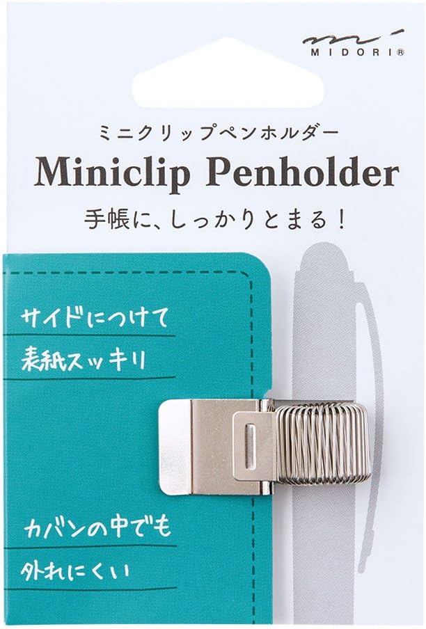 Midori 82220006 – Clip Porta Pen, Silver