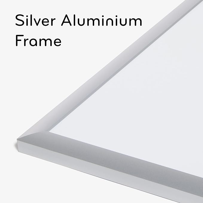 U Brands Magnetic Dry Erase Board White Board, 16" x 20", Silver Aluminum Frame, Includes Markers, Magnets, and Eraser