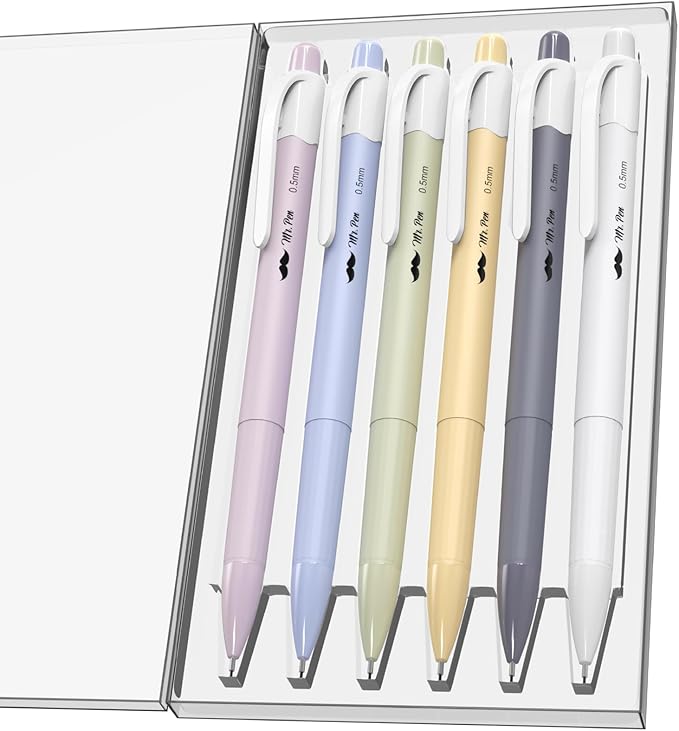 Mr. Pen- 0.5mm Mechanical Pencil Set, 6 Pack, Macaron Pastel, Cute Mechanical Pencils 0.5mm, Lead Pencils 0.5