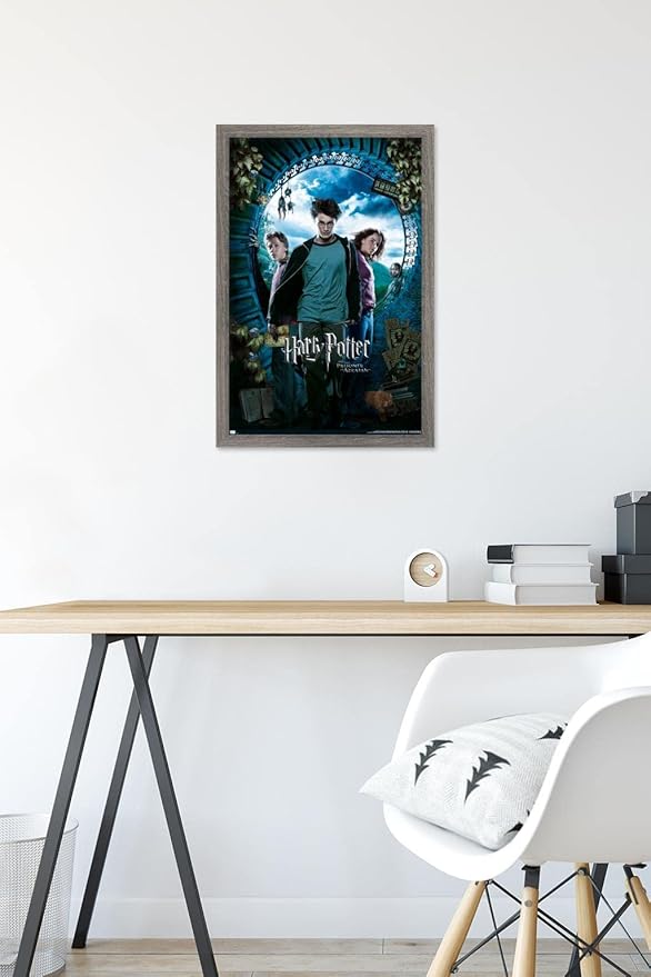 Trends International Harry Potter and the Prisoner of Azkaban - Sky One Sheet Wall Poster, 14.72" x 22.37", Barnwood Framed Version