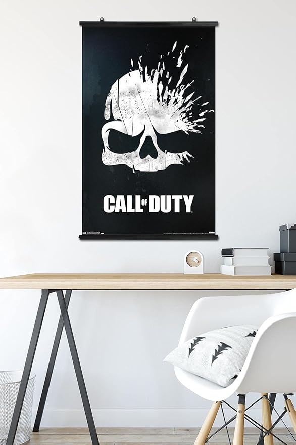 Trends International Call of Duty - Skull Wall Poster, 22.375" x 34", Premium Poster & Clip Bundle