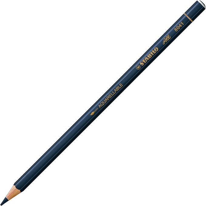 STABILO All Colored Pencil For Film & Glass, Blue,1 Count (Pack of 1)