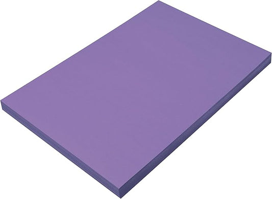 Prang (Formerly SunWorks) Construction Paper, Violet, 12" x 18", 100 Sheets