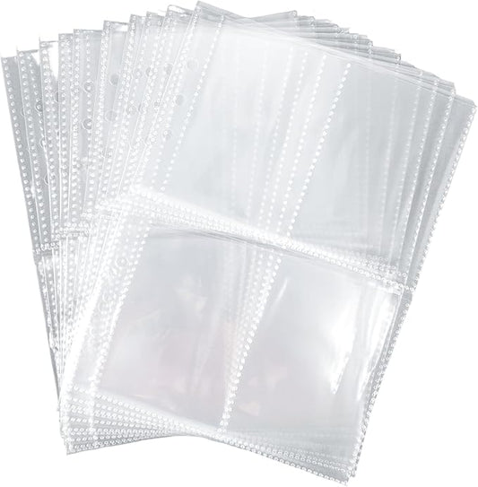 5-in-1 Sticker Organizer Sticker Collecting Book Reusable A5 Storage Binder Four-Pocket Pages,20 PCS