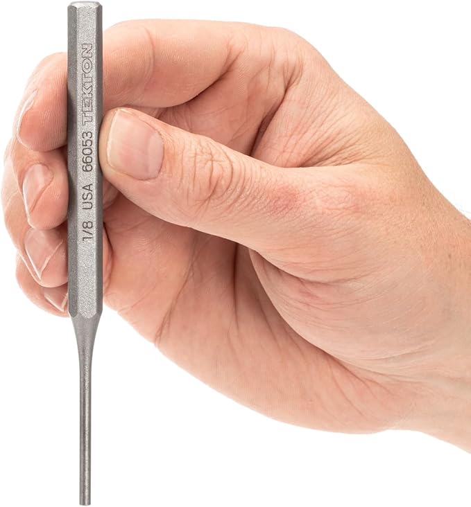 TEKTON 1/8 Inch Pin Punch | 66053 | Made in USA