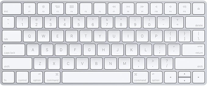 Apple Magic Keyboard 2, (Wireless) Silver (QWERTY English) (Renewed)