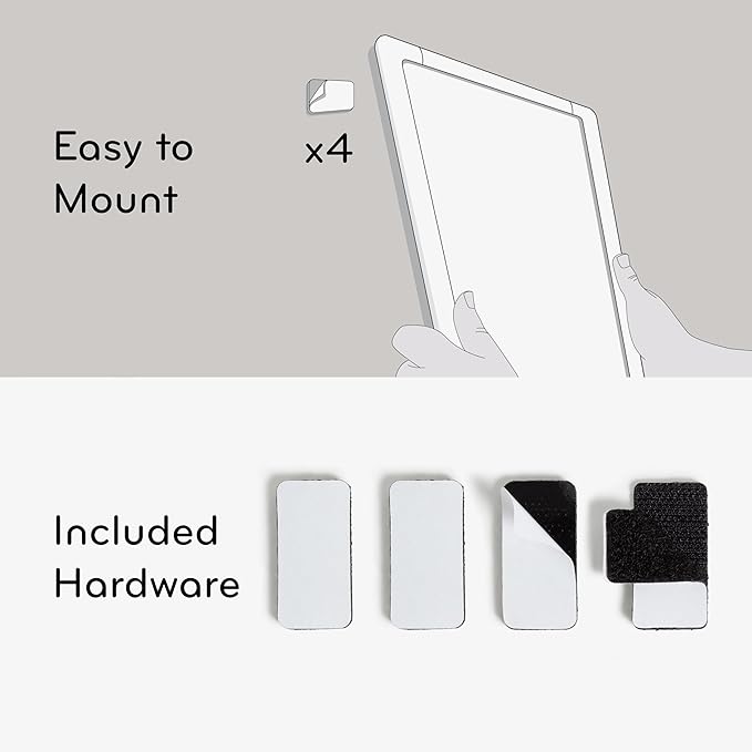 U Brands Contempo Magnetic Dry Erase Board White Board Bundle, 11" x 14", White Modern Frame, Includes 4 Boards, 4 Markers and 4 Magnets