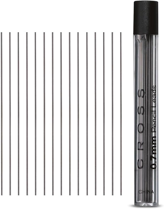 Cross Mechanical Pencil Lead Refills, 0.7mm point, Grey, 15-Count, 1-Pack (8742)