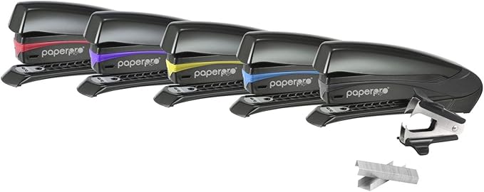 Bostitch Inspire 20 Sheet Stapler - One Finger, No Effort, Spring Powered Stapler - Assorted Colors, No Color Choice (1429)