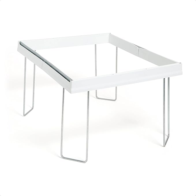 Smead Adjustable Hanging File Folder Frames, 13” W x 9.25” H x 16”-24” L, White and Silver, Letter Size (64850)