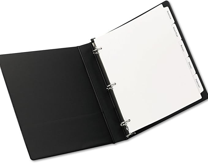Avery Double Reverse Collated Tab Dividers, Unpunched for Most Binding Systems, Printable with High-Speed Copiers and Offset Presses, White, 5 Tabs per Set (30 Sets of 20405)
