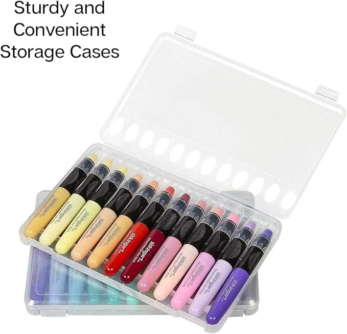 KINGART Pastel GEL STICK Set, Artist Pigment Crayons, 24 Unique Colors, Water Soluble, Creamy, and Odorless, Use on Paper, Wood, Canvas and more