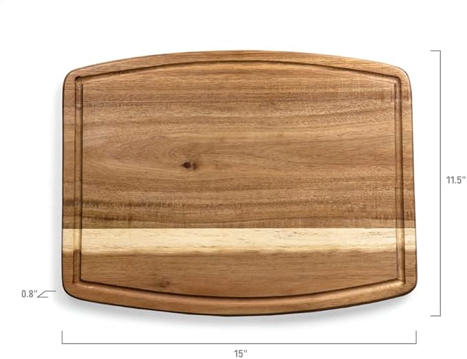 PICNIC TIME Disney Winnie the Pooh Ovale Acacia Cutting Board, Serving Board, Charcuterie Board, (Acacia Wood)