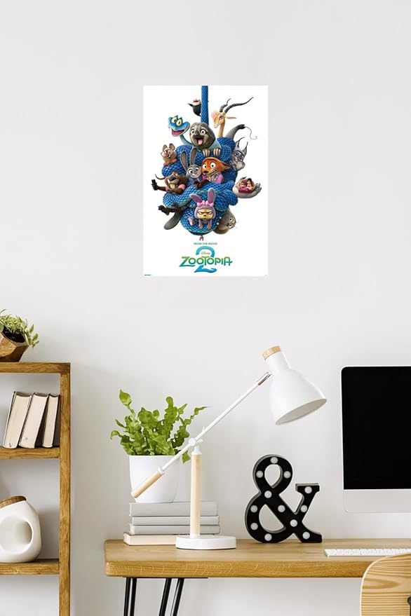 Disney Zootopia 2 (2025) - Group One Sheet Wall Poster, 22.4L" x 14.7W", Premium Poster & Mount Bundle