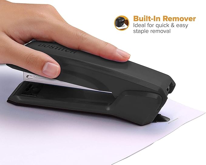 Bostitch Office Ascend 3 in 1 Stapler, 20 Sheet Capacity, Integrated Remover & Staple Storage, 420 Staples Included, Lightweight