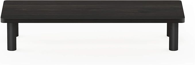 Furinno TURN-N-TUBE Monitor Stand Riser, Monitor Riser, Laptop Stand for Desk, Office Desk Accessories, Desk Organizers and Accessories, Toolless Assembly, For Study Room, Dorm, Espresso